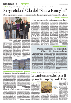 Si sgretola il Cda del &ldquo;Sacra Famiglia&rdquo;