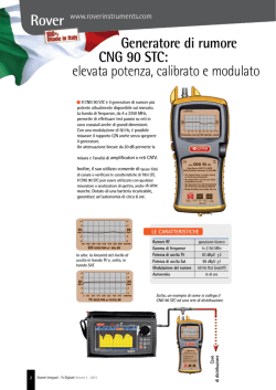 Generatore di rumore CNG 90 STC: elevata potenza