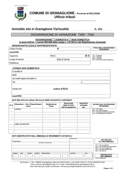 Dichiarazione TARI - Comune di Granaglione