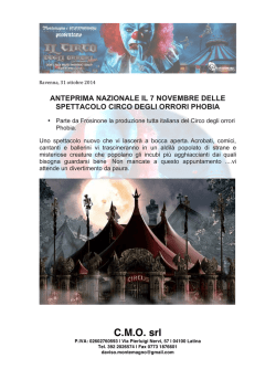 C.M.O. srl - Il Circo Degli Orrori Phobia
