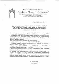 Collegio Mor1g1 - De Cesar1s - Istituto Comprensivo Statale di