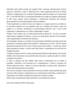 Dott. Antonio Bufalino SOPAT ESA Caltanissetta