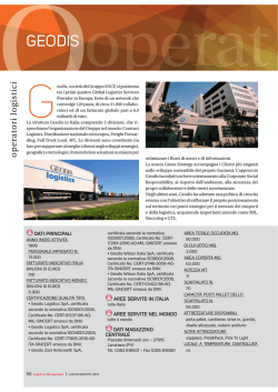 GEODIS - Logistica Management
