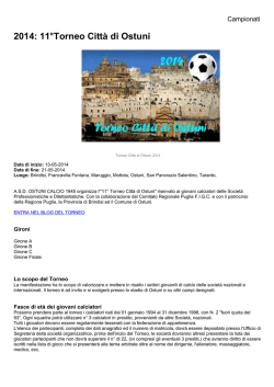 2014: 11°Torneo Città di Ostuni