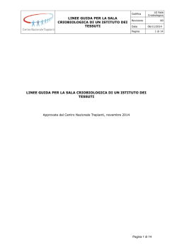 LINEE GUIDA TESSUTI CNT 2013