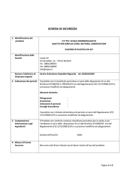 acqua demineralizzata