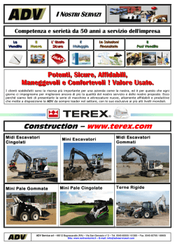 scarica il depliant macchine terex - ADV, macchine movimento terra