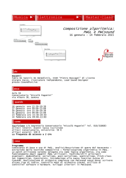 Programma Master PWGL e PWCsound