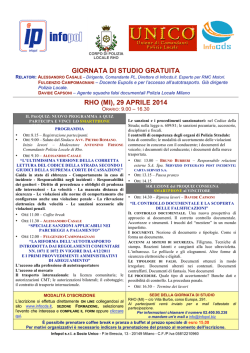 Programma - Infocds.it