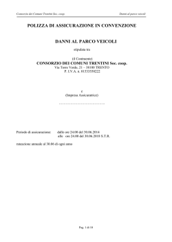 Polizza ARD MEZZI DI PROPRIETA - Consorzio dei Comuni Trentini