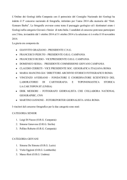 Premiazione - Ordine dei Geologi della Regione Umbria