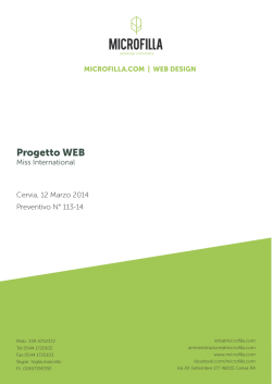 Progetto WEB