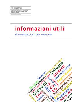 informazioni utili - Regione Autonoma Friuli Venezia Giulia
