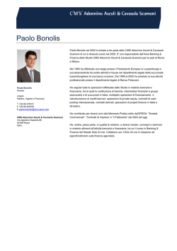 Curriculum Paolo Bonolis