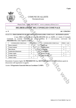 procedimento di decadenza consigliere comunale