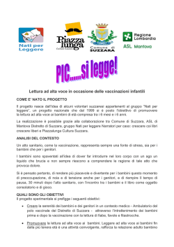 Progetto - ASL della Provincia di Mantova