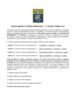Scarica il Regolamento del Torneo di minirugby