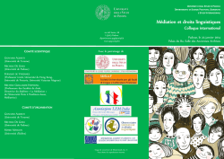 M&eacute;diation et droits linguistiques