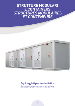 strutture modulari e containers structures modulaires et conteneurs