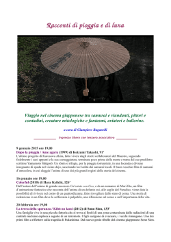 Racconti di pioggia e di luna - Centro di Cultura Giapponese Milano