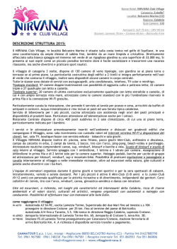 Listino Prezzi - Nirvana Club Village