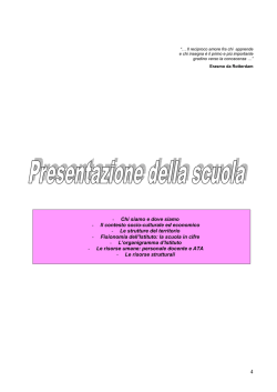 Chi siamo e dove siamo - Istituto Comprensivo "Via Casal Bianco"