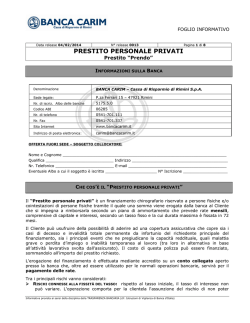 PRESTITO PERSONALE PRIVATI