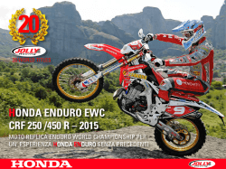 HONDA ENDURO EWC CRF 250 /450 R &ndash; 2015