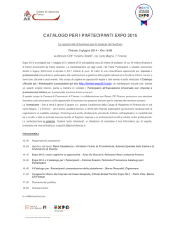 programma e scheda di partecipazione