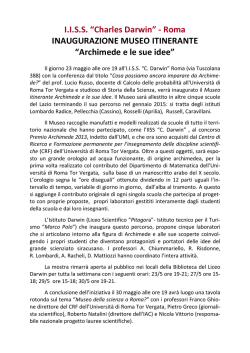 9.6 Mostra su Archi.. - Euclide. Giornale di matematica per i giovani