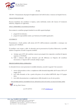 SCHEDA ANAGRAFICA AZIENDA