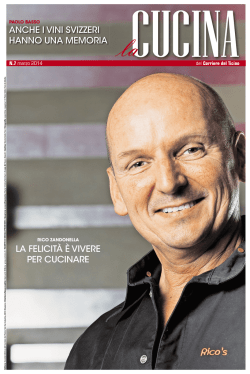 LA FELICIT&Agrave; &Egrave; VIVERE PER CUCINARE ANCHE I