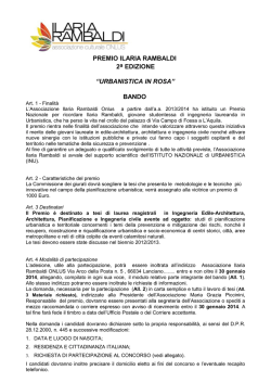 BANDO - Ilaria Rambaldi ONLUS