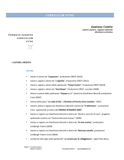 Curriculum Gaetano Colella