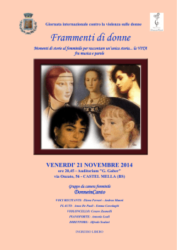 frammenti di donne – presentazione