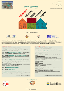 Coh-nvegno:CohousingRagioniEsperienzeProposte
