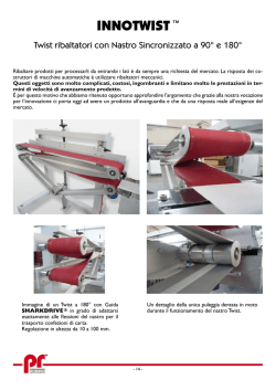 INNOTWIST&trade; - Nastri per trasportatori