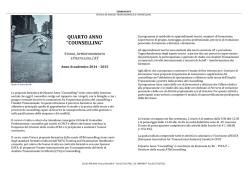 Quarto anno counselling