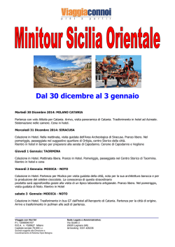Minitour Sicilia Orientale