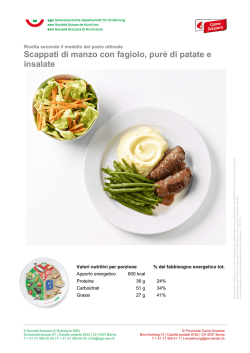 Scappati di manzo con fagiolo, purè di patate e insalate