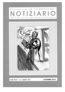Notiziario - Provincia Minoritica di Cristo Re dei Frati Minori dell