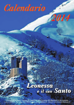 Calendario 2014 (3,14 Mb) - Leonessa e il Suo Santo