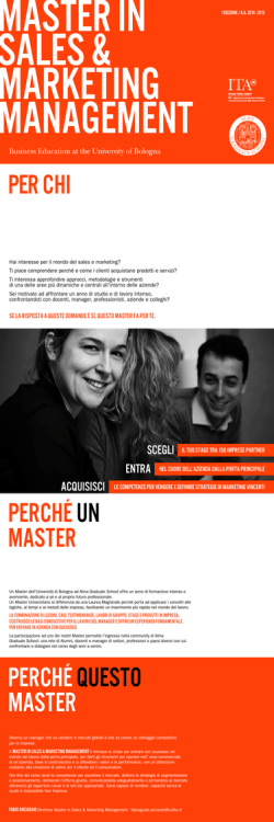 Brochure - Universit&agrave; degli Studi di Bologna