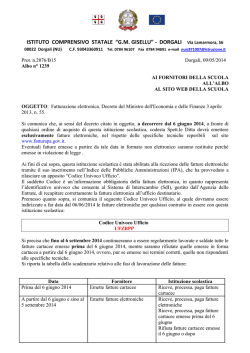 lettera ai fornitori - cuu - Istituto Comprensivo di Dorgali