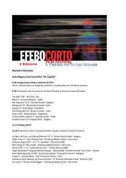 Martedi 9 Dicembre Aula Magna Liceo Scientifico &ldquo;M