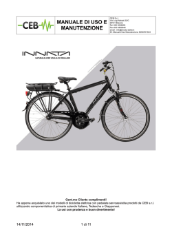 MANUALE DI USO E MANUTENZIONE