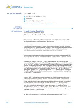 CV . Link a PDF - Universit&agrave; degli Studi della Tuscia