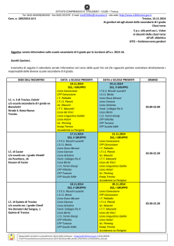 Serate informative - Istituto comprensivo n. 3 Felissent