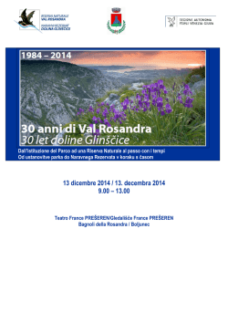 Comune di S - Riserva Val Rosandra Glin&scaron;čica