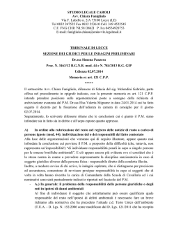 ecniche a cura del legale